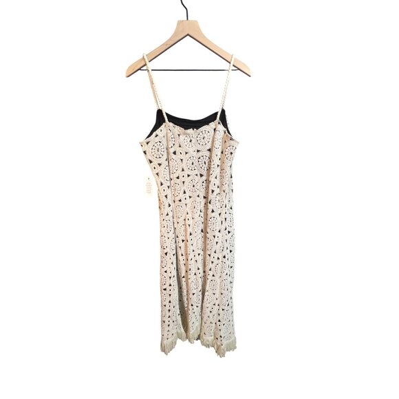 Eloquii Womens Crochet Lace Overlay Maxi Dress Size 16 NWT - Picture 3 of 8